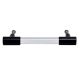 Clear Black Small Cylinder Glass Door Handles